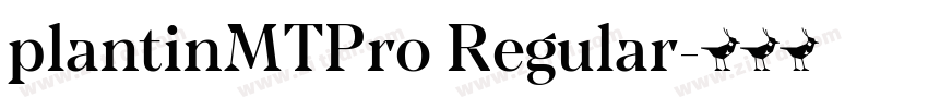 plantinMTPro Regular字体转换 plantinMTPro Regular字体转换